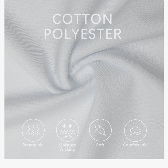 Long Sleeve Polo Shirts Cotton Blend Business Casual Stylish Collared Shirts - Picture 5 of 9